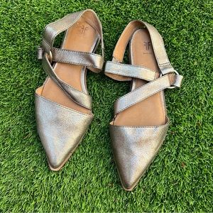 FRYE- Women’s Kenzie Strappy Harness Ballet Flats